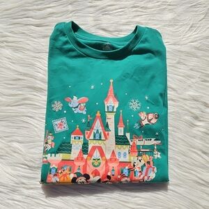 Disney Parks Santa's Elf Squad Holiday Christmas T-Shirt Size L 10/12